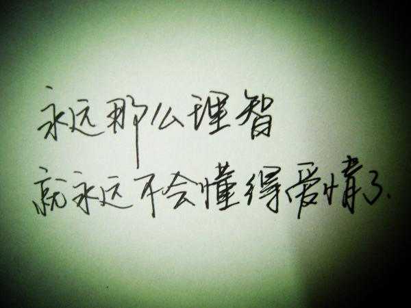 爱情里，那些读起来微微心疼的句子