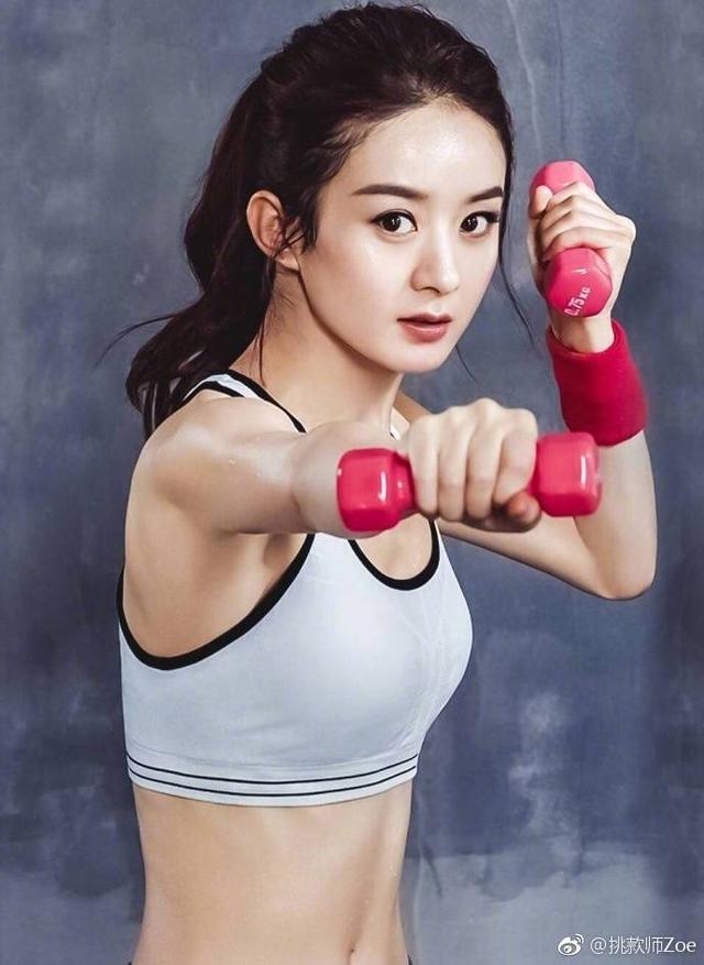赵丽颖运动大片来袭，网友：表白运动颖，美帅美帅的