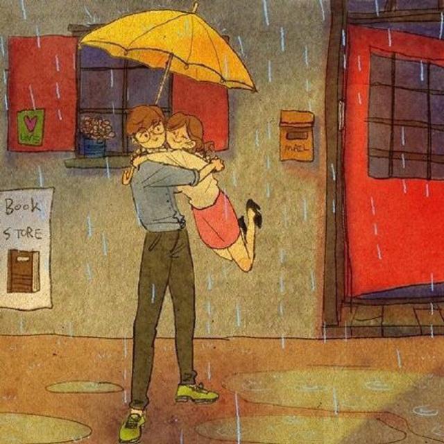暖心甜爱故事：女孩，不管多大风多大雨，都有我会保护你！