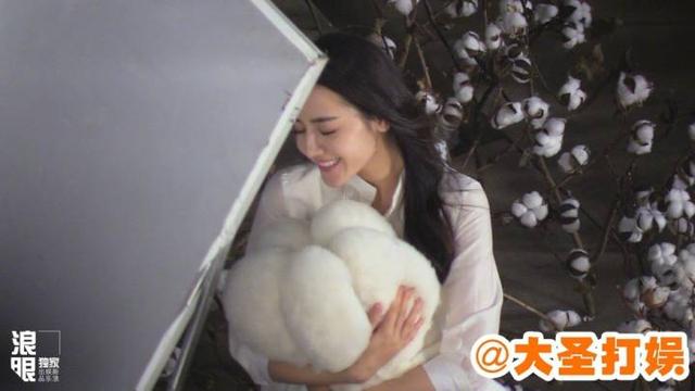 迪丽热巴手抱棉花拍摄广告，网友：我叫棉花，我是热巴手里的棉花