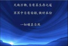一切随缘，缘深多聚聚，缘浅随它去